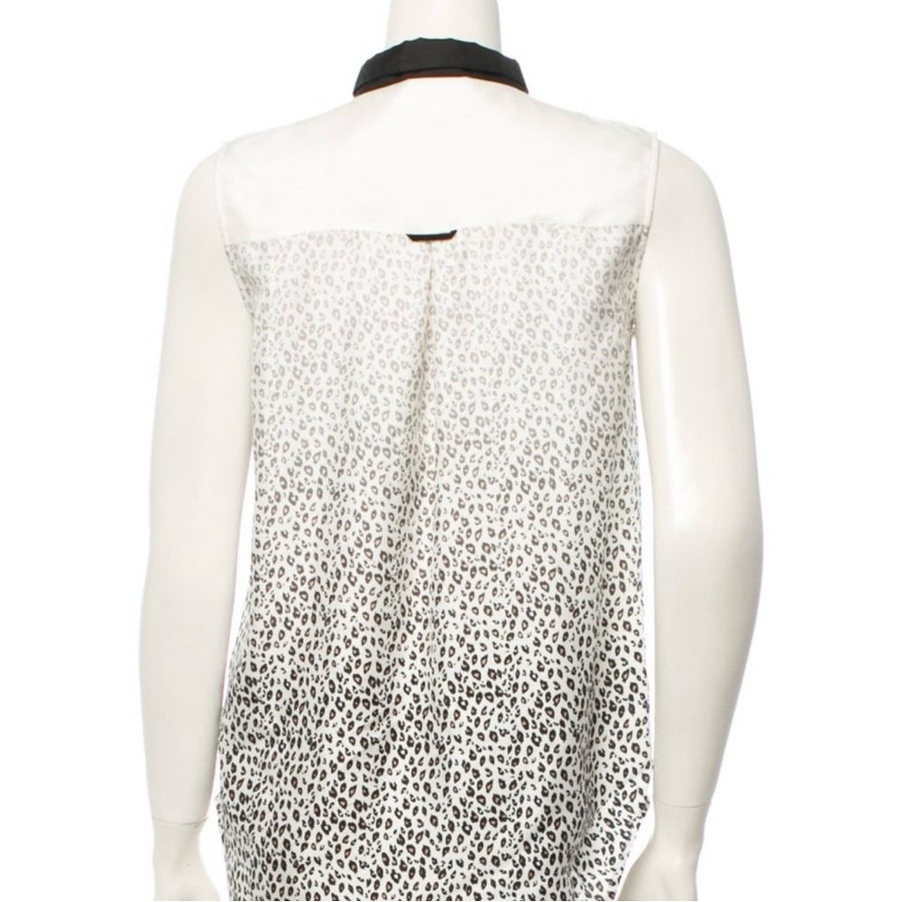 BAND OF OUTSIDERS 100% Silk Leopard Ombre Top - Picture 4 of 16